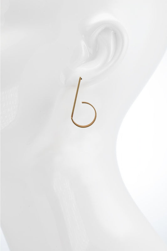 URBANISTA Hook Earrings in Gold or Silver