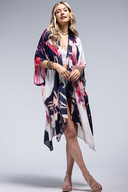 URBANISTA Floral Watercolor Kimono