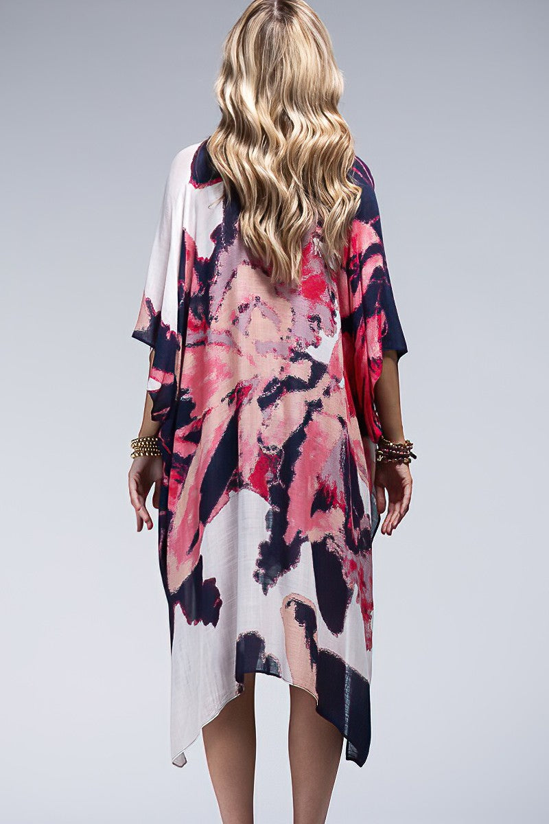 URBANISTA Floral Watercolor Kimono