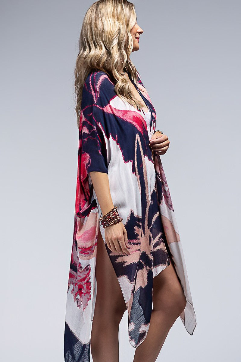 URBANISTA Floral Watercolor Kimono