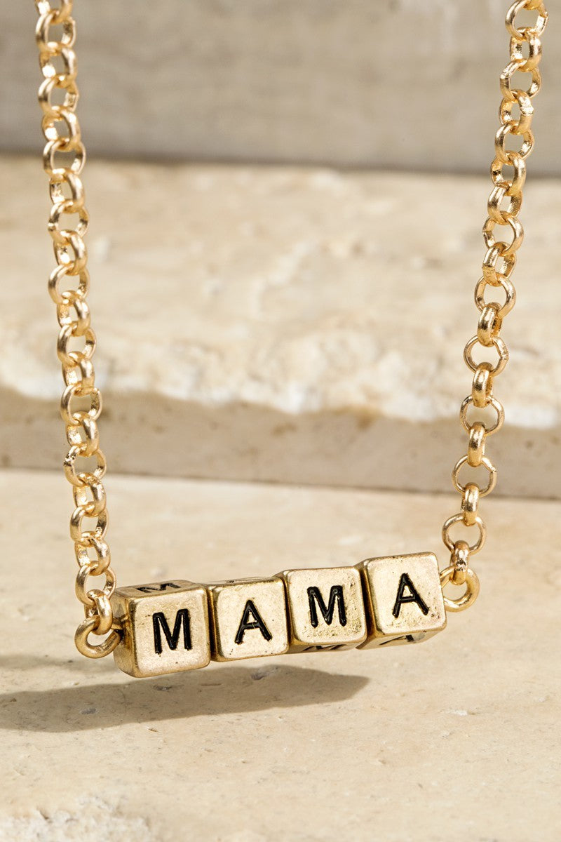 URBANISTA Mama Baby Block Necklace