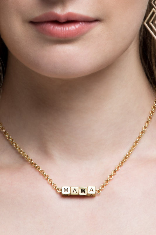 URBANISTA Mama Baby Block Necklace