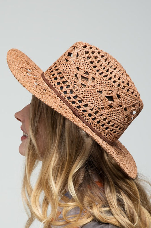 URBANISTA Handwoven Open-Weave Panama Hat