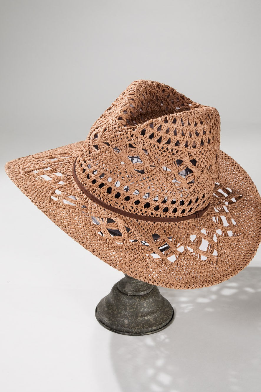 URBANISTA Handwoven Open-Weave Panama Hat