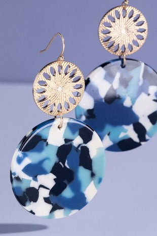 URBANISTA Blue and Black Earrings