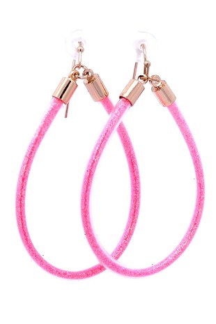 URBANISTA Hot Pink Hoop Earrings