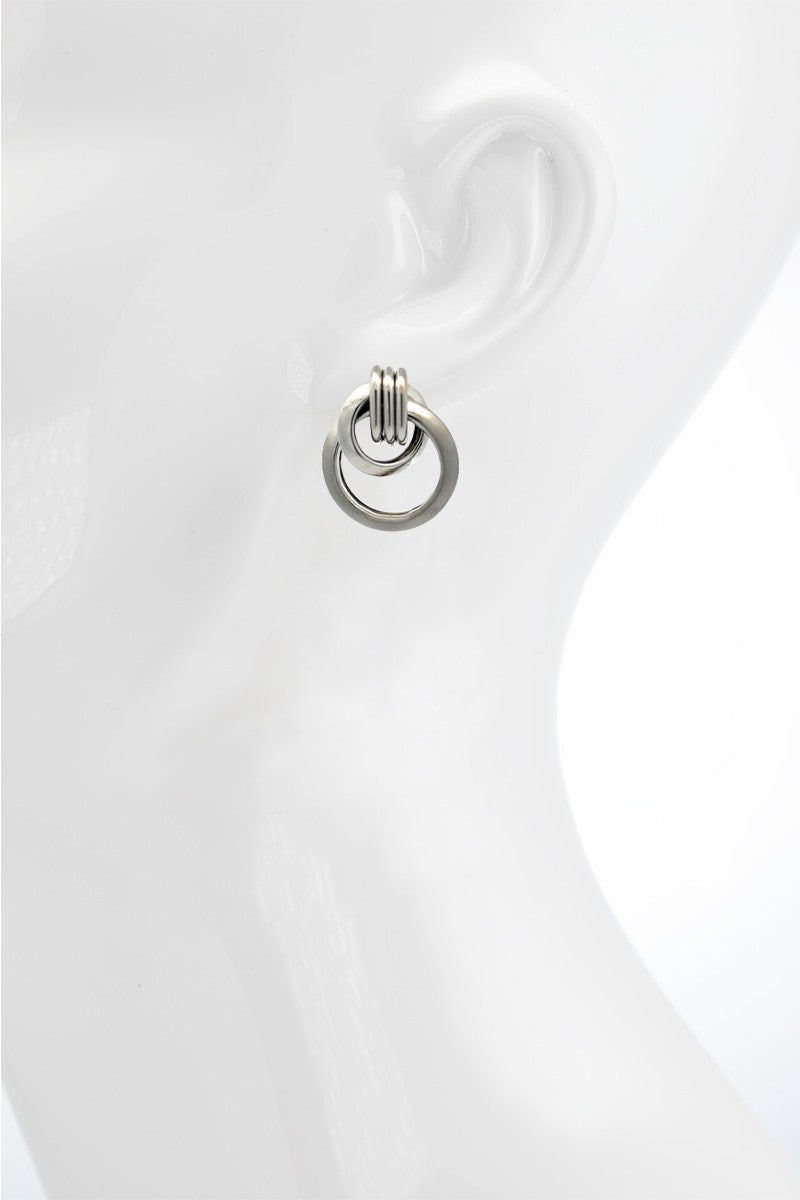 URBANISTA Silver Round Earrings