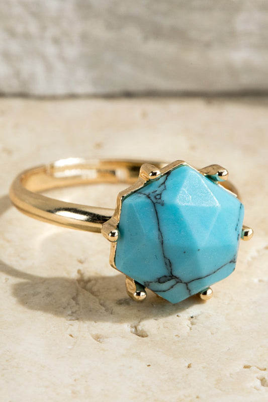 URBANISTA Turquoise Adjustable Ring