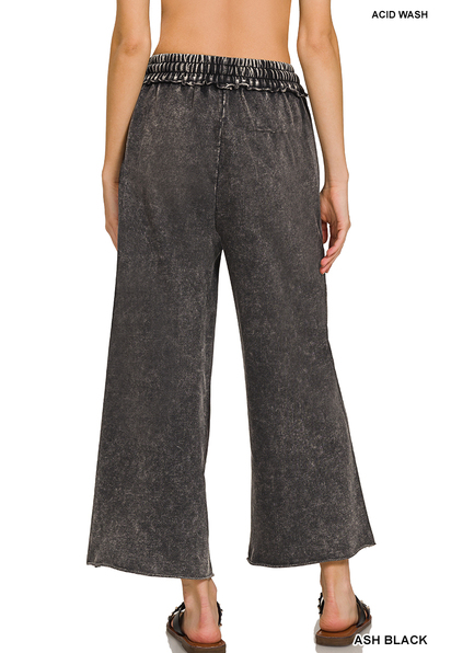 ZENANA French Terry Palazzo Pants