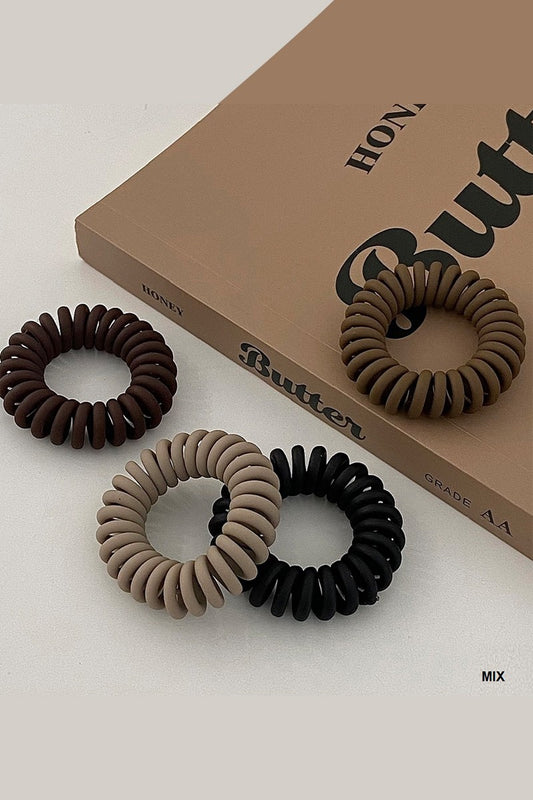 ZENANA Spiral Coil Hair Ties Set of 3