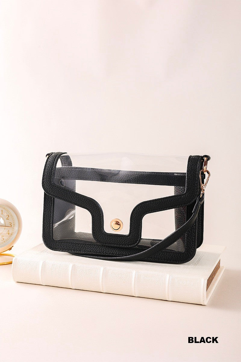 ZENANA Premium Clear Stadium Nina Handbag