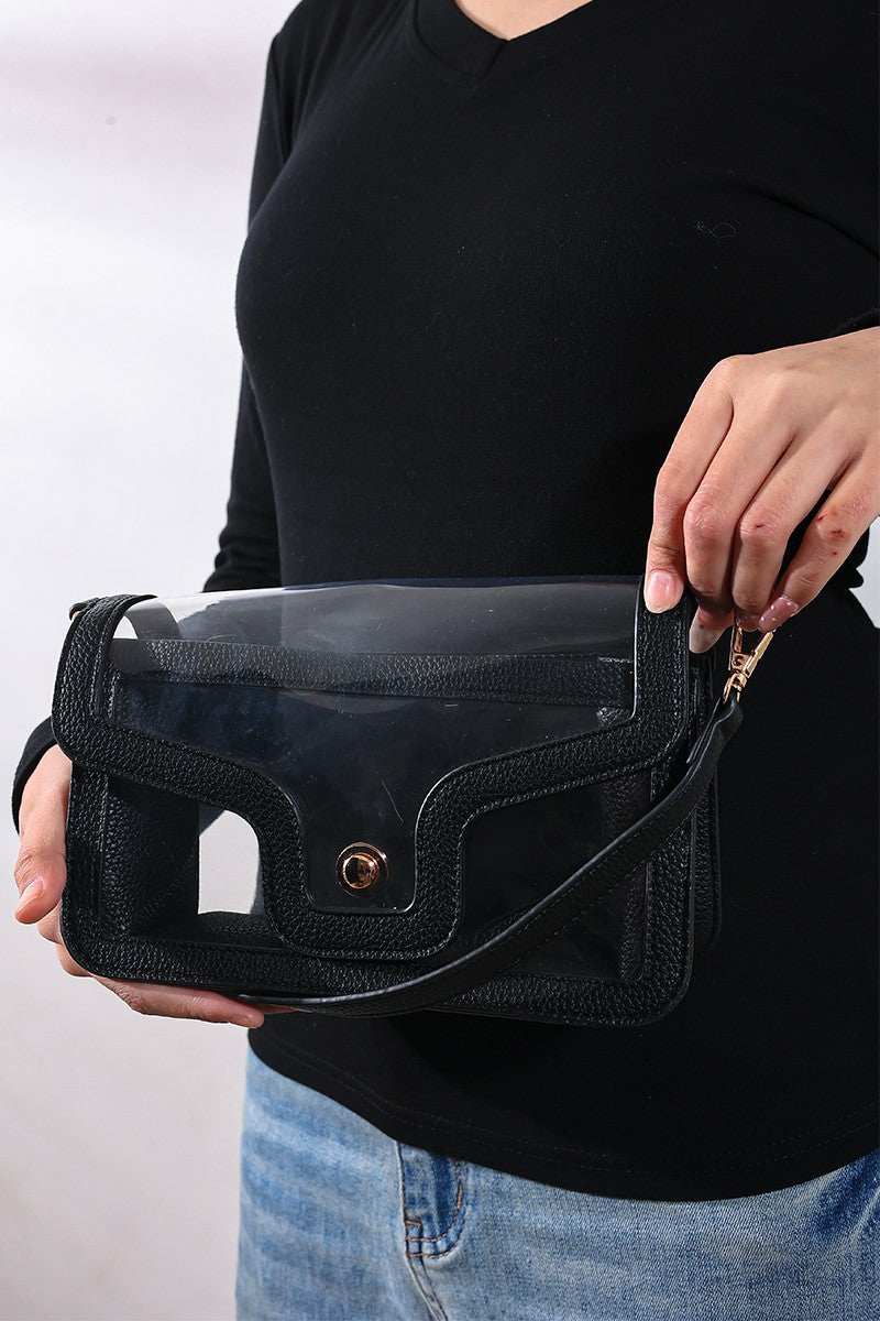ZENANA Premium Clear Stadium Nina Handbag