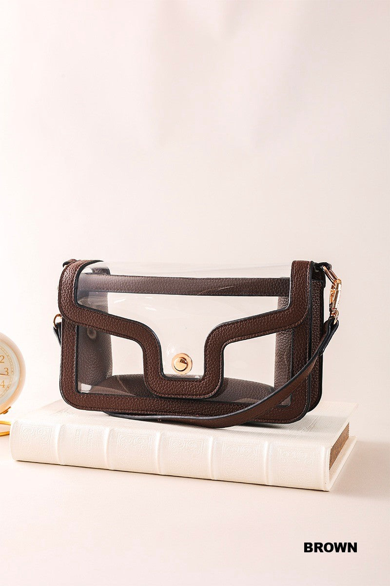 ZENANA Premium Clear Stadium Nina Handbag