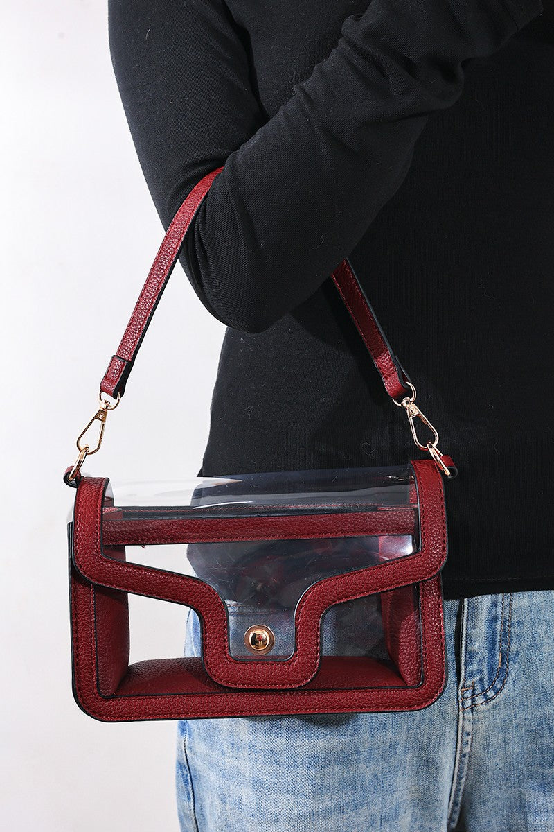 ZENANA Premium Clear Stadium Nina Handbag