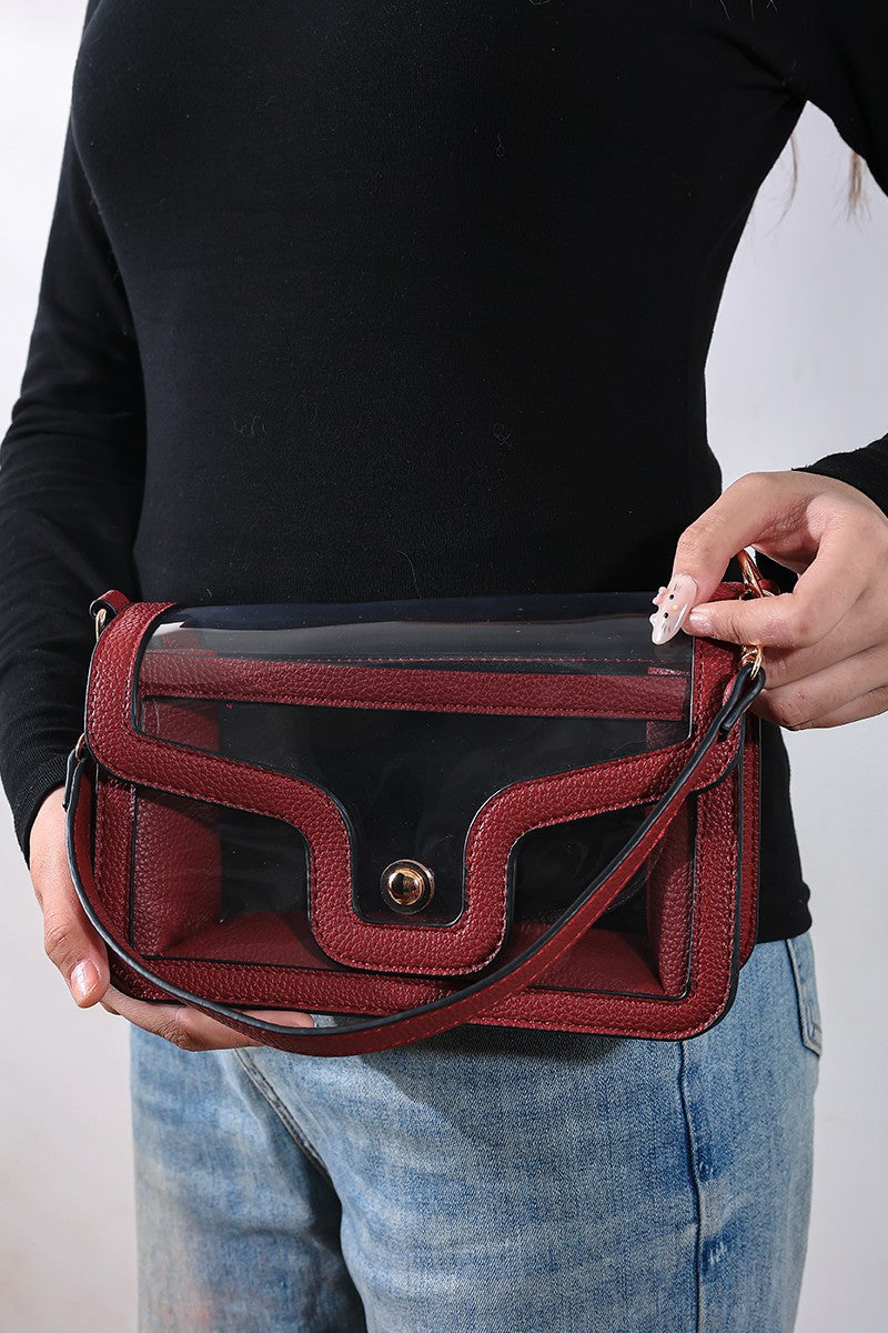 ZENANA Premium Clear Stadium Nina Handbag