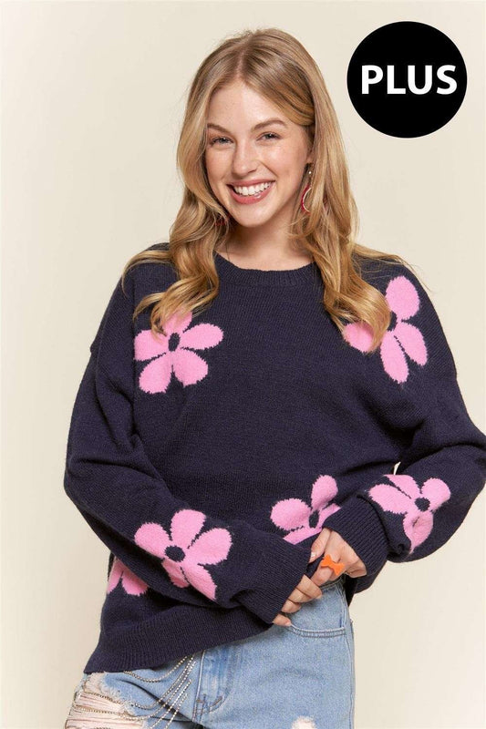 ADORA Plus Floral Sweater