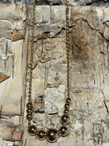 DMC Gold Bead Necklace