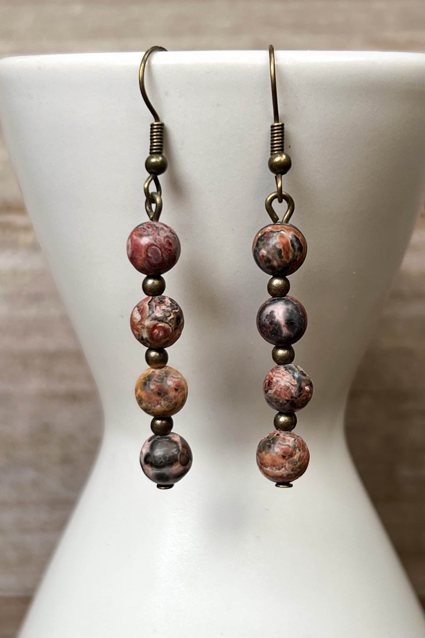 DYLAN Elyse Earrings Rhodonite
