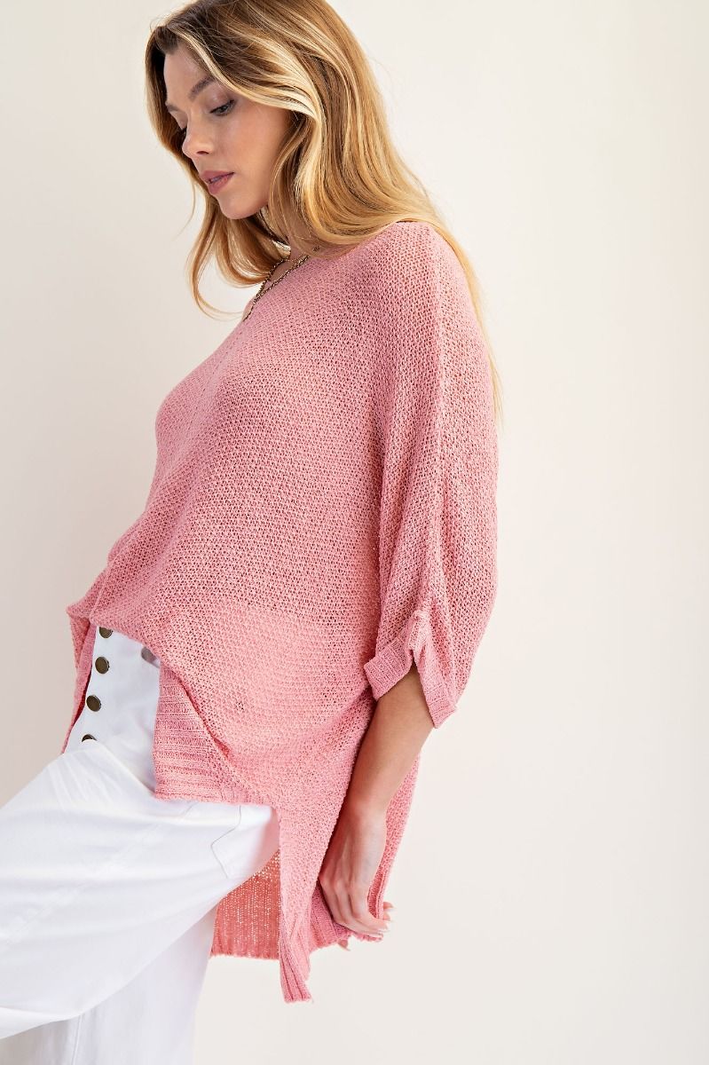 EASEL Plus Lightweight Sweater Top