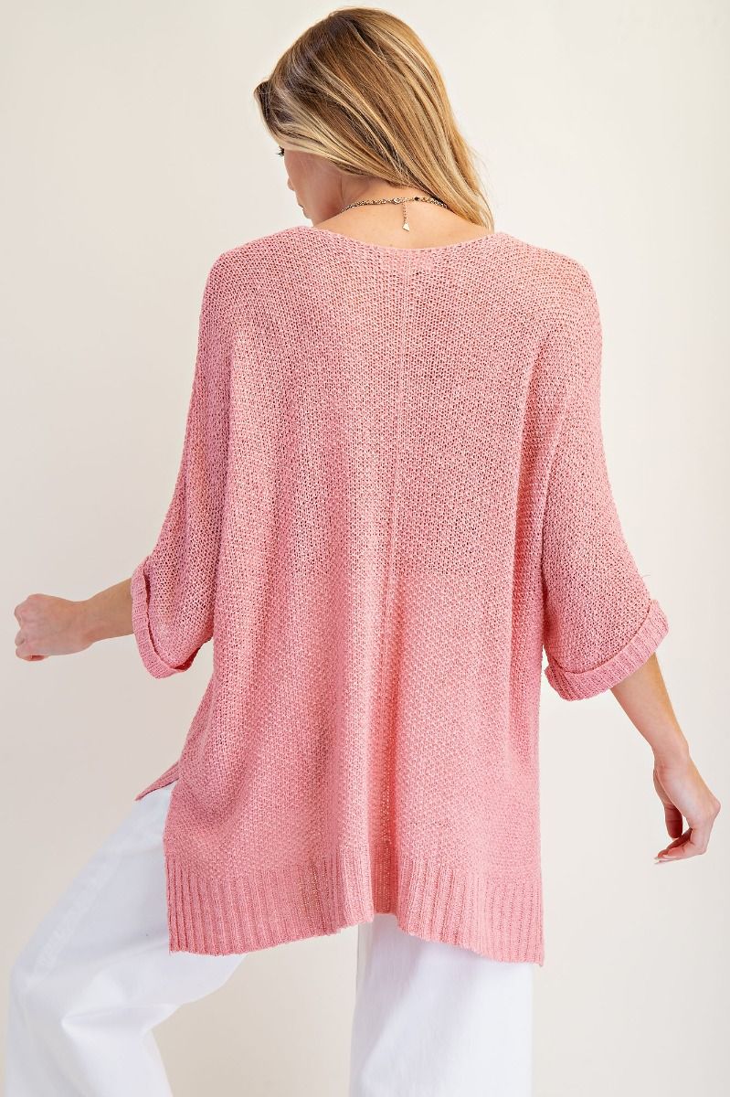 EASEL Plus Lightweight Sweater Top