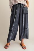 EASEL Washed Chambray Palazzo Pants Full Size Run