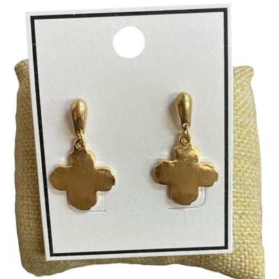 DMC Clover Cross Shaped Earrings