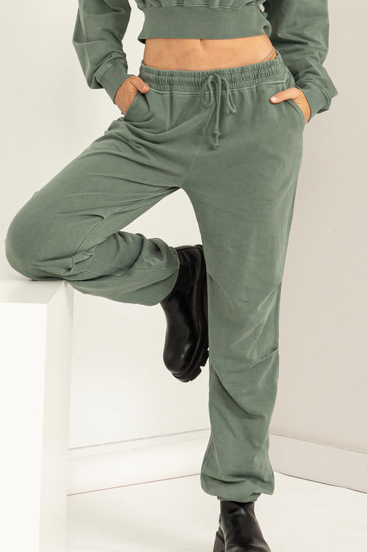 HYFVE Gray Green Drawstring Sweatpants