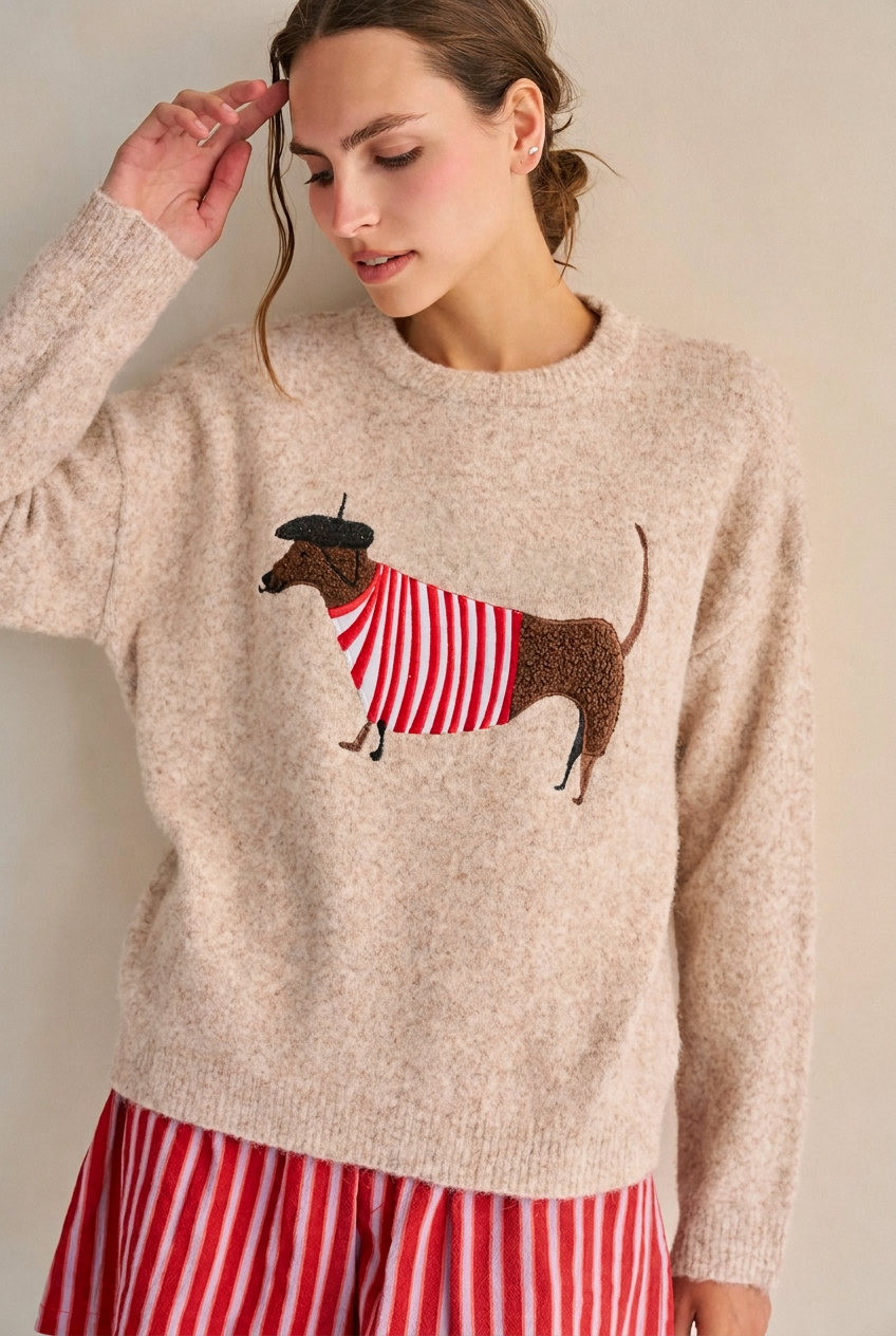 JADE BY JANE Plus Dog Sweater