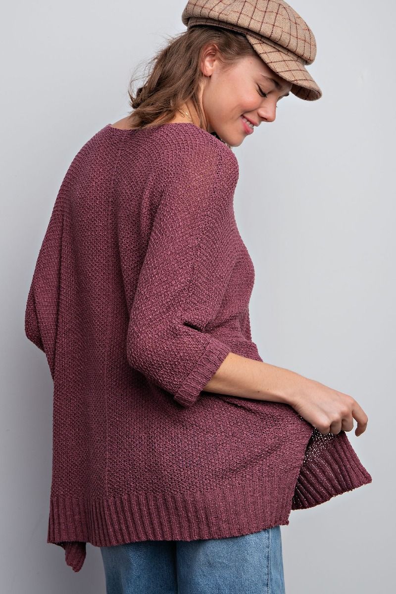 EASEL Plus Lightweight Sweater Top