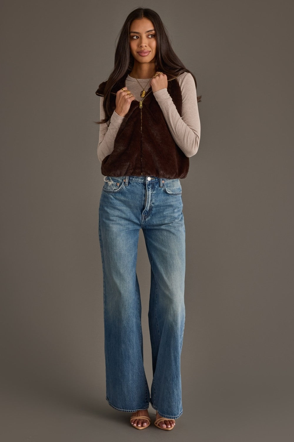PANACHE Faux Fur Vest