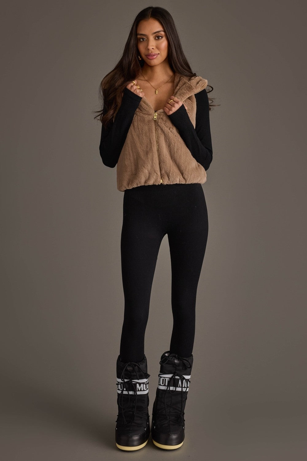 PANACHE Faux Fur Vest