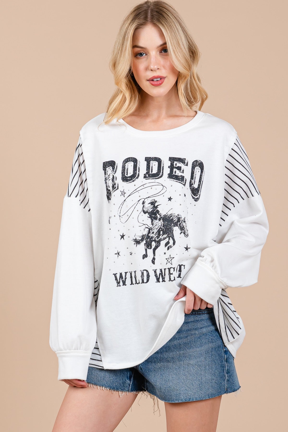 CES FEMME Rodeo Graphic Top