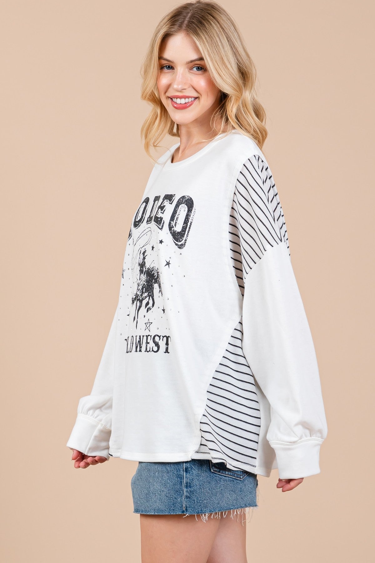 CES FEMME Rodeo Graphic Top