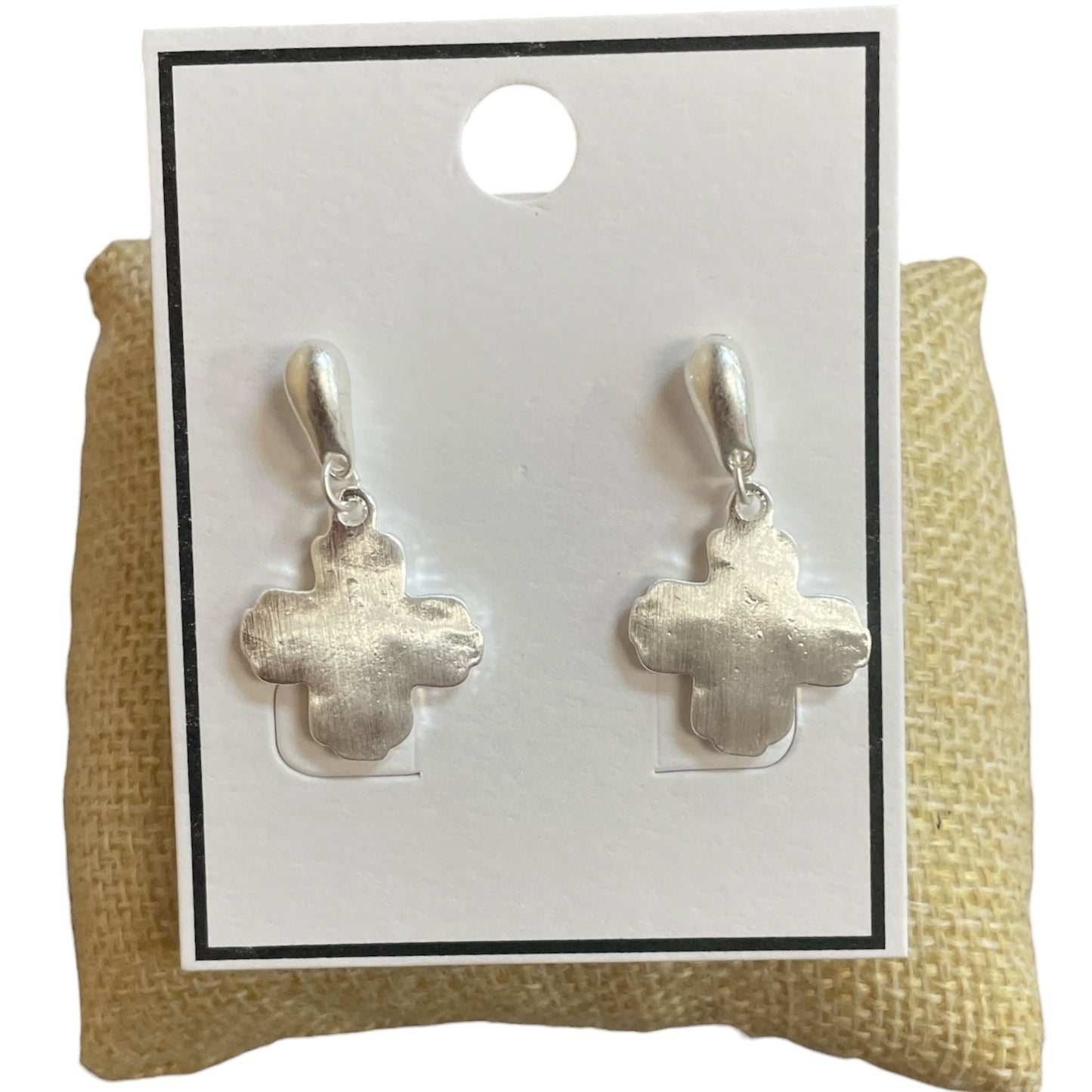 DMC Clover Cross Shaped Earrings