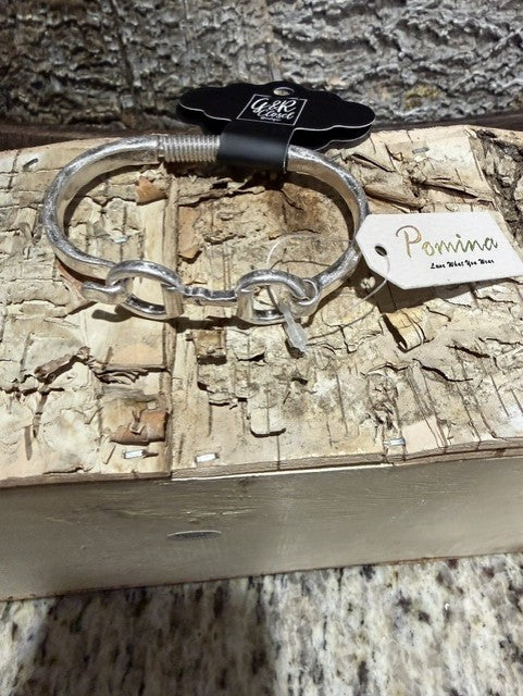 DMC Hammered Metal Horse Bit Bracelet