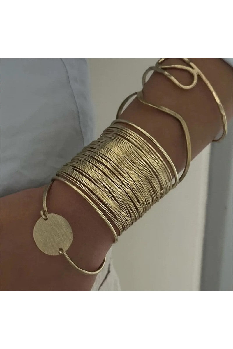 SWAN Metal Brushed Open Wide Bangle