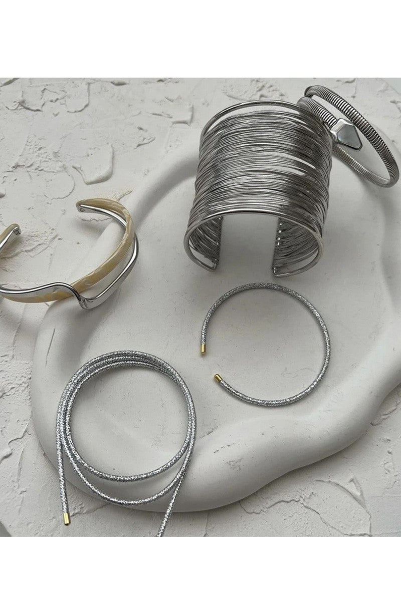 SWAN Metal Brushed Open Wide Bangle