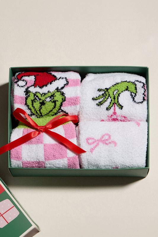 WONA Grinch Socks Gift Set