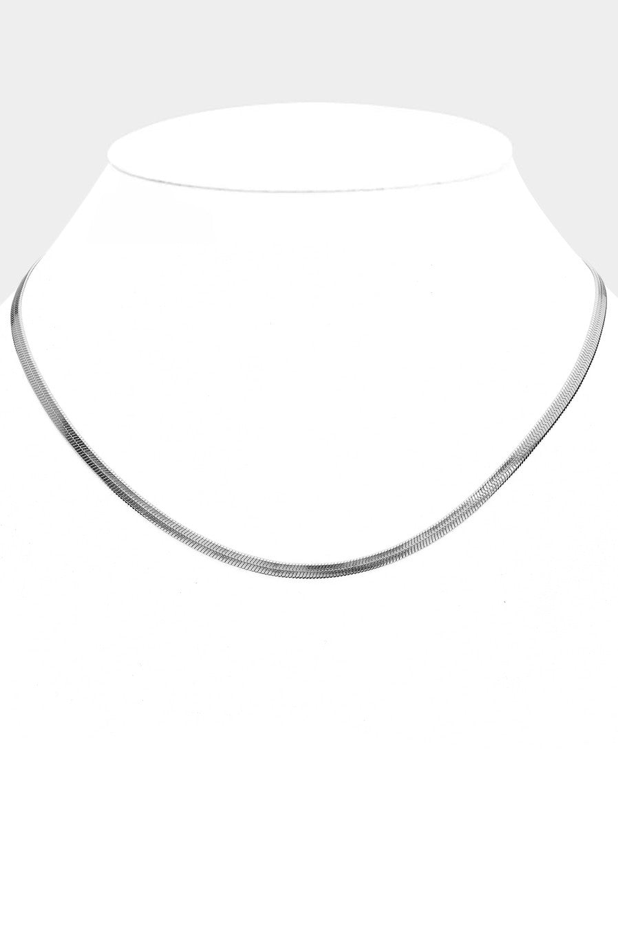 WONA Secret Box Stainless Herringbone Chain Necklace