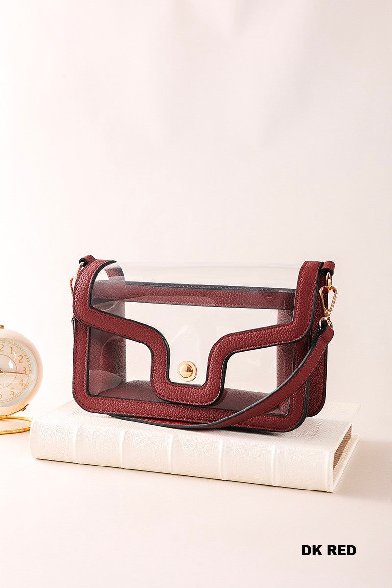 ZENANA Premium Clear Stadium Nina Handbag