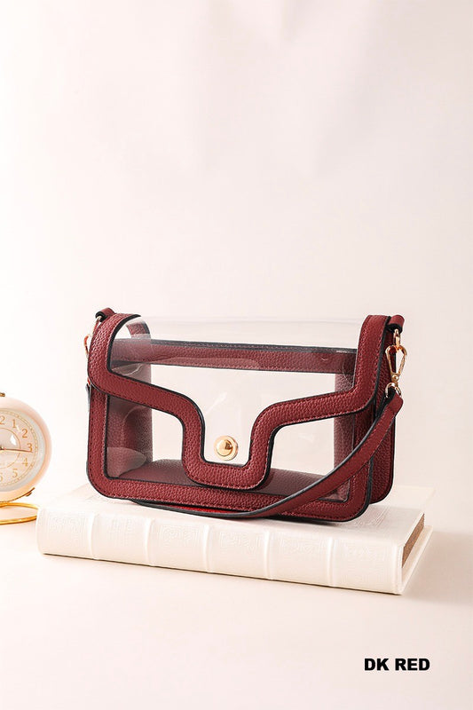 ZENANA Premium Clear Stadium Nina Handbag