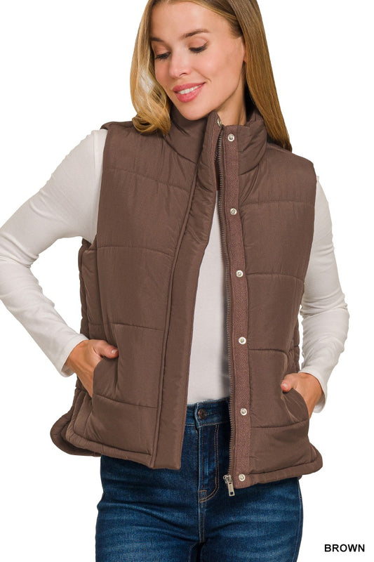 ZENANA Sleeveless Quilted Vest